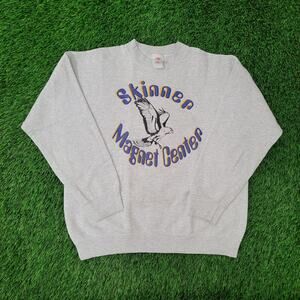 Vintage Skinner-Magnet Center Sweatshirt Womens L 23x23 Crop